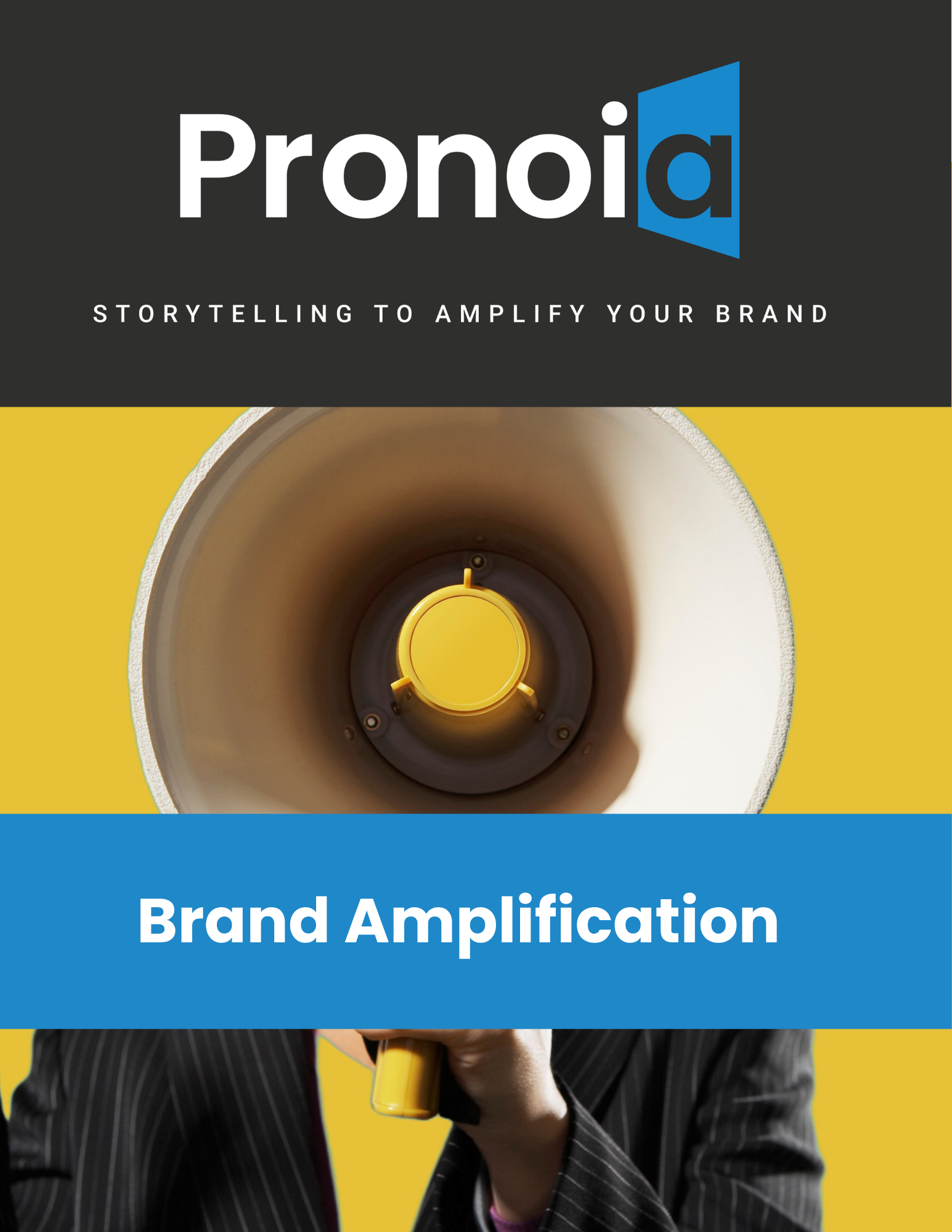 Brand Amplification from Pronoia Communications, purpose-first brand strategy and storytelling with built-in amplification plans. 